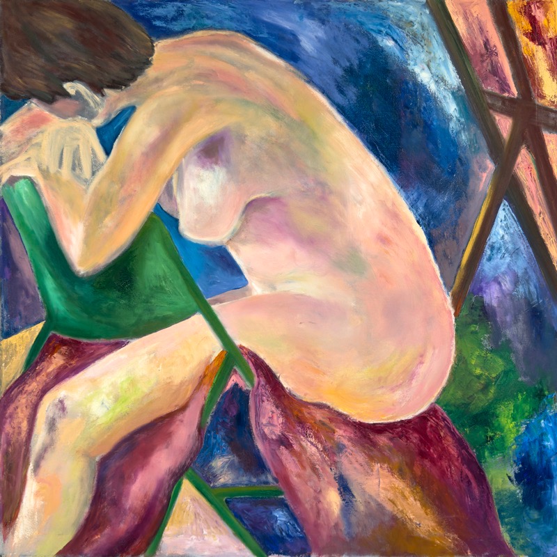 Nude on a Green Chair